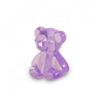 Resin gummy bear kraal 9x7mm Light purple